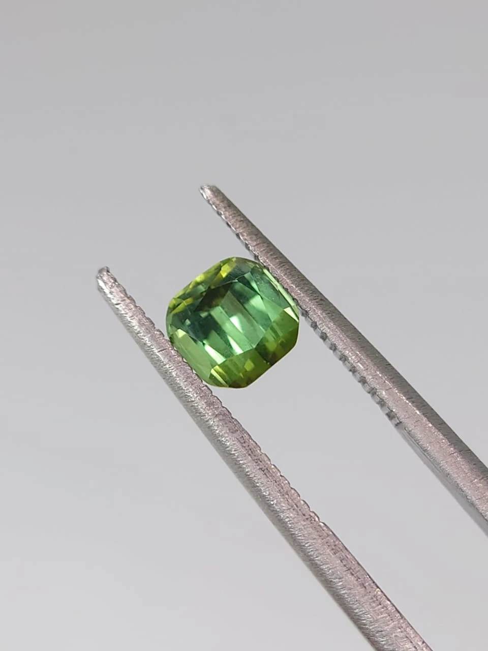 0.72ct Natural Green Tourmaline Cushion Cut Loose Gemstone from Afghanistan — view 6